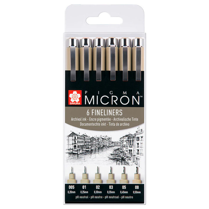 Pigma Micron Set 6 Black