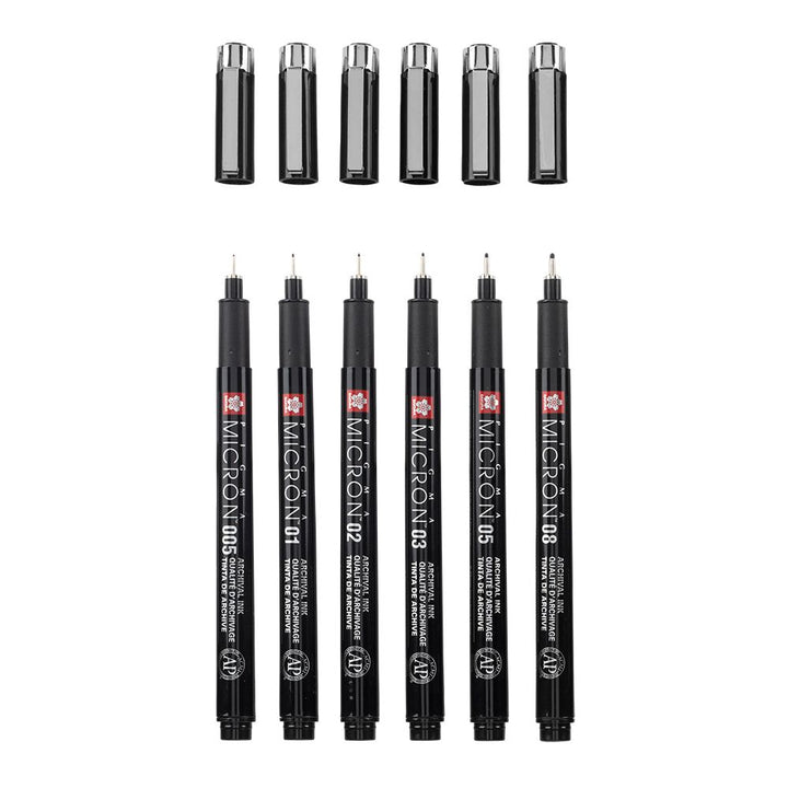 Pigma Micron Set 6 Black