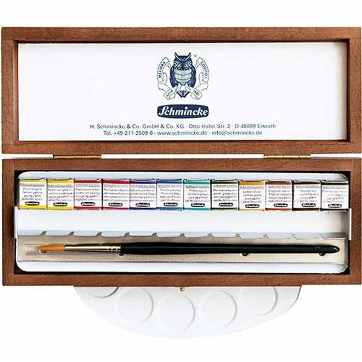 Schmincke Wooden box 12 x 1/2 pans
