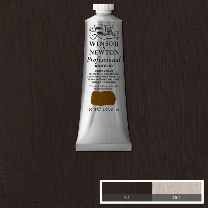 Burnt Umber Winsor &amp; Newton Artist Acrylic