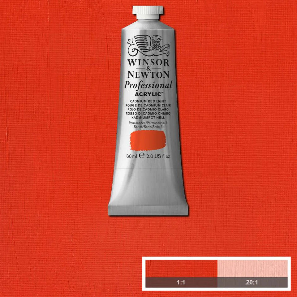 Cadmium Red Lt Winsor &amp; Newton Artist Acrylic 60ml