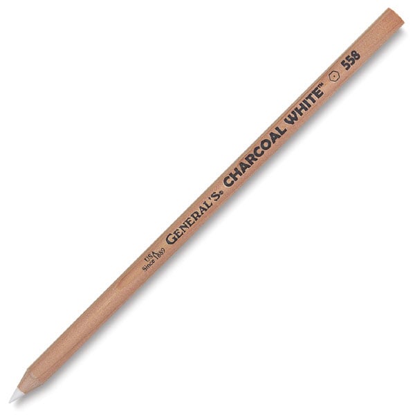 Generals White Charcoal Pencil