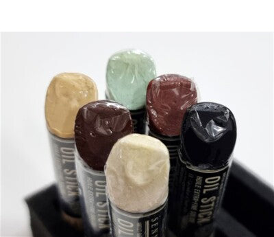 Sennelier mini oil sticks Set 6 - Tabby cat