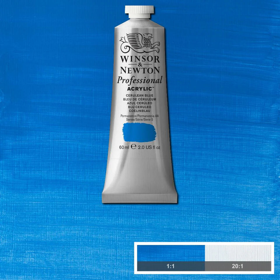 Cerulean Blue Winsor &amp; Newton Artist Acrylic 60ml