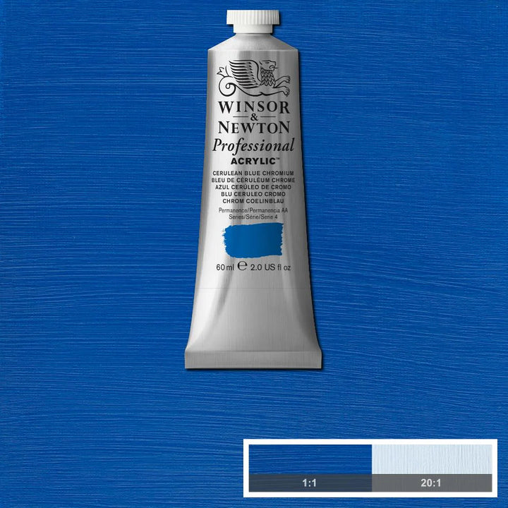 Cerulean Blue Chromium Winsor &amp; Newton Artist Acrylic 60ml