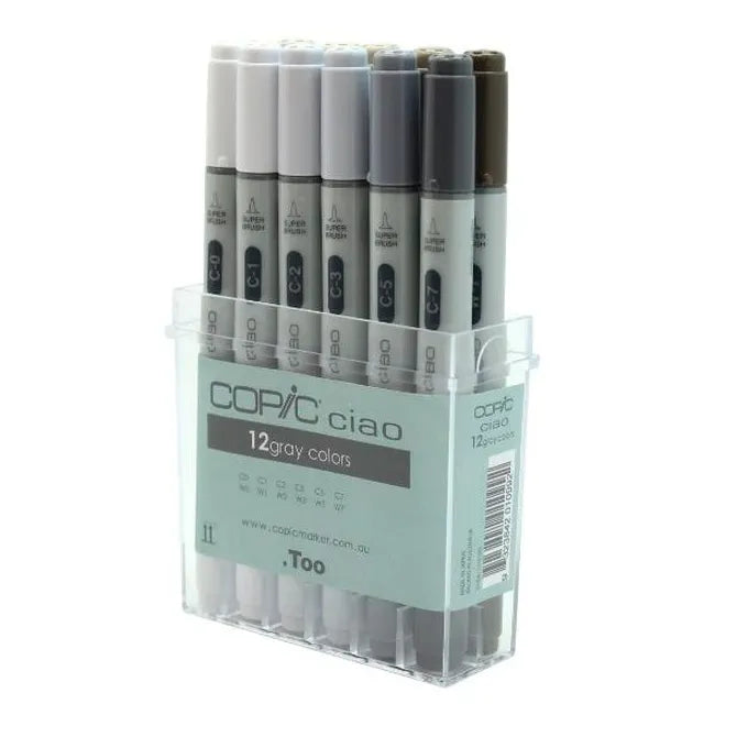 Copic Ciao Greys Set 12