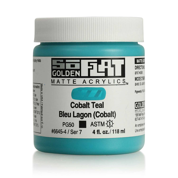 Cobalt Teal Golden So Flat