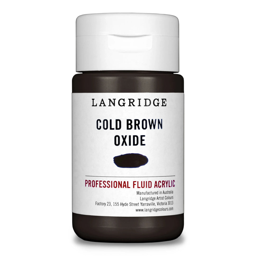 Cold Brown Oxide Langridge Fluid Acrylic 125ml