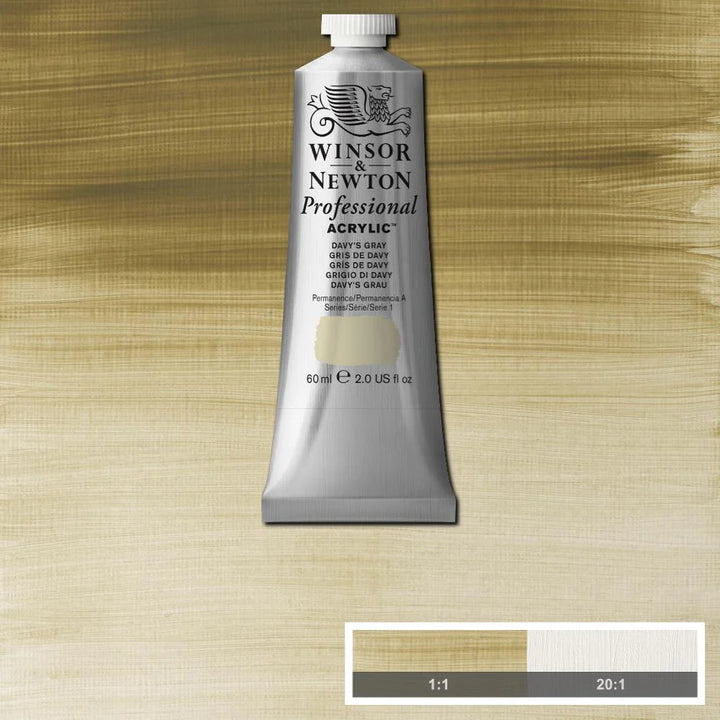 Davys Grey Winsor &amp; Newton Artist Acrylic 60ml