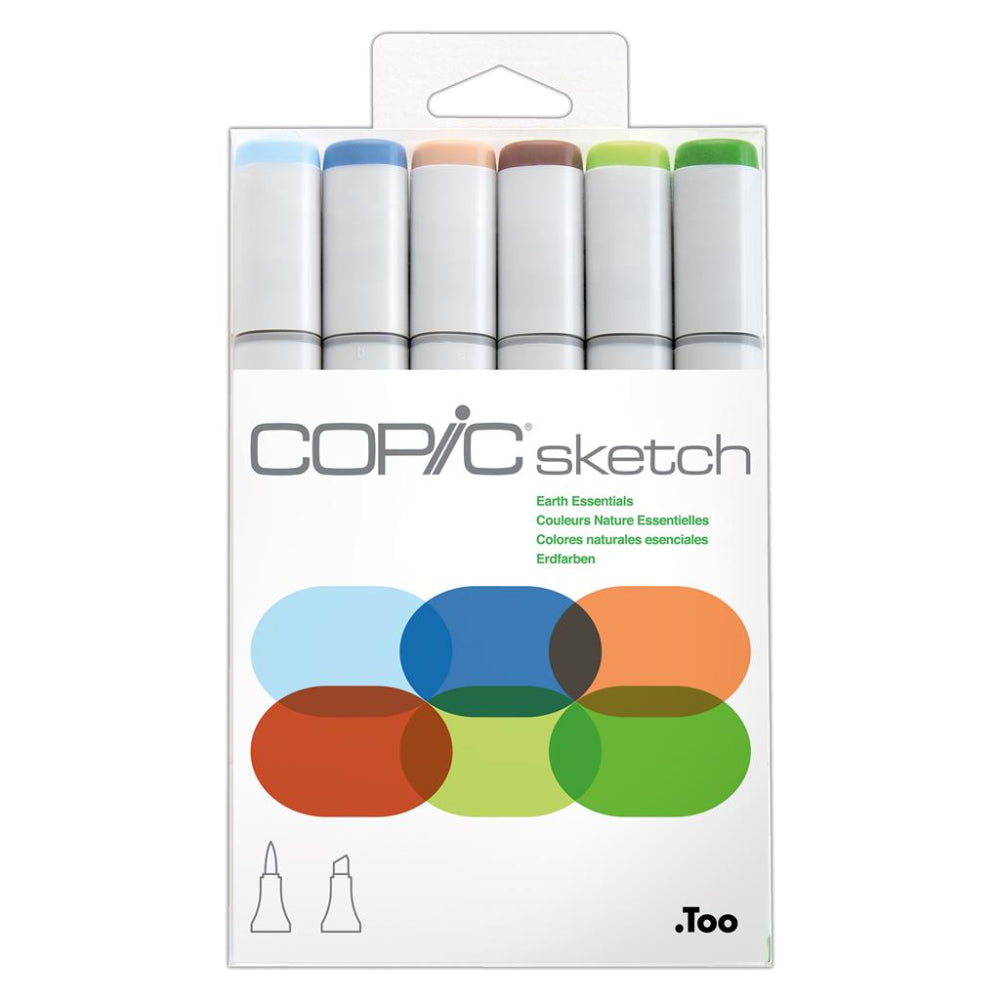 Copic Sketch Earth Essentials Set 6