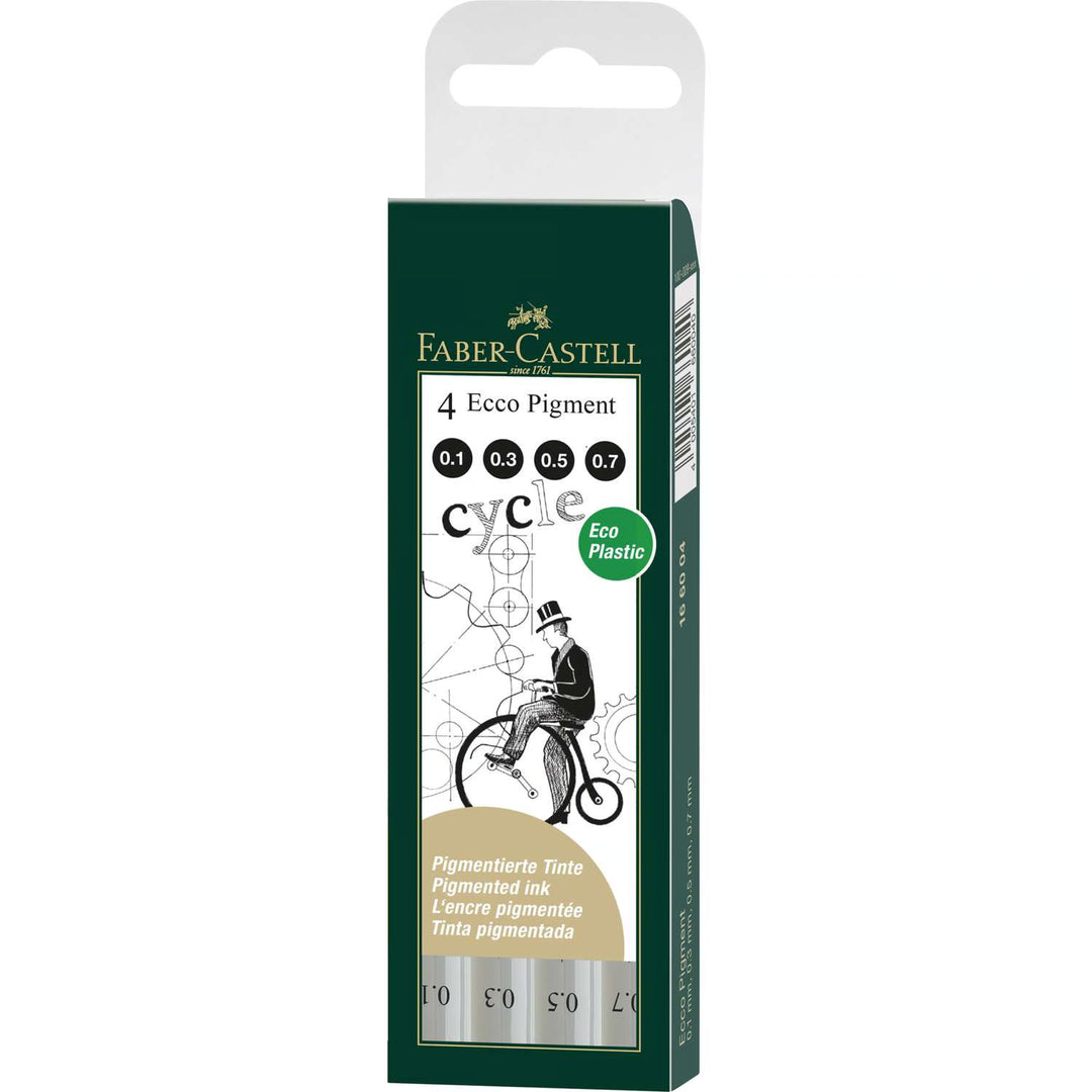 Faber Castell Ecco Pigment 4pk (A)