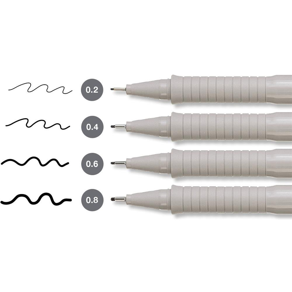 Faber Castell Ecco Pigment 4pk (B)