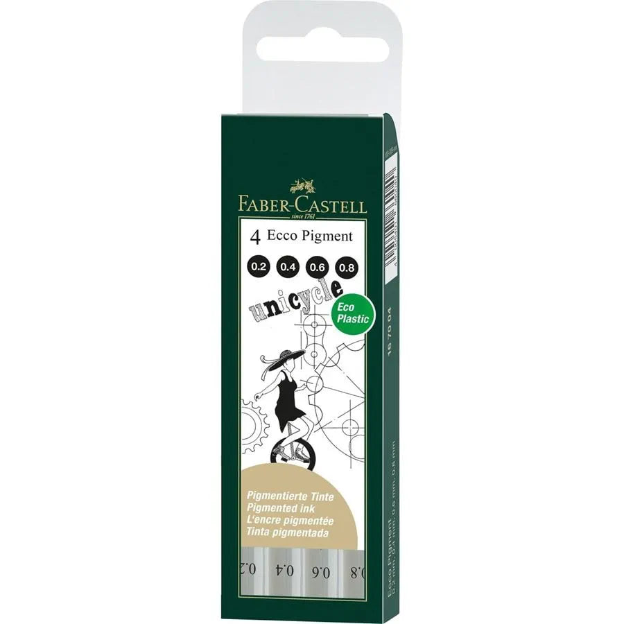 Faber Castell Ecco Pigment 4pk (B)