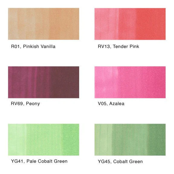 Copic Sketch Floral Favourites Set 6