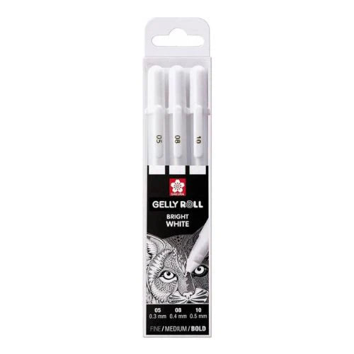 Sakura Gelly Roll 3 pce Set White