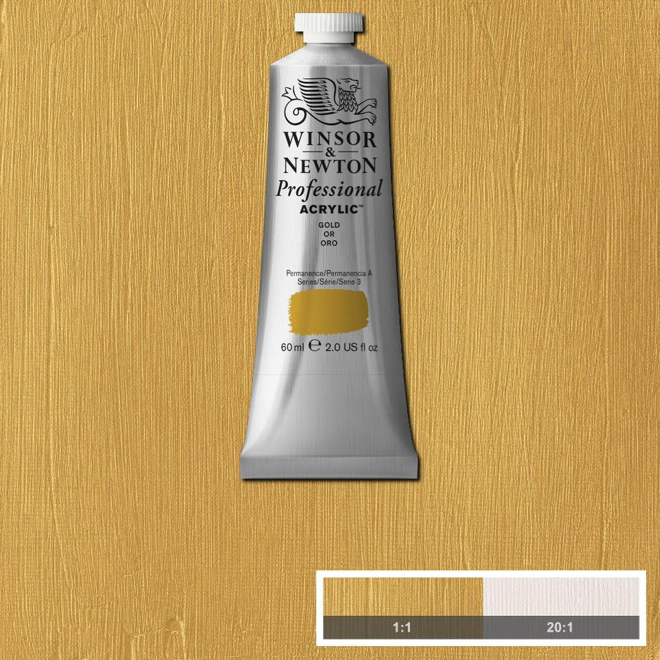 Gold Winsor &amp; Newton Artist Acrylic 60ml