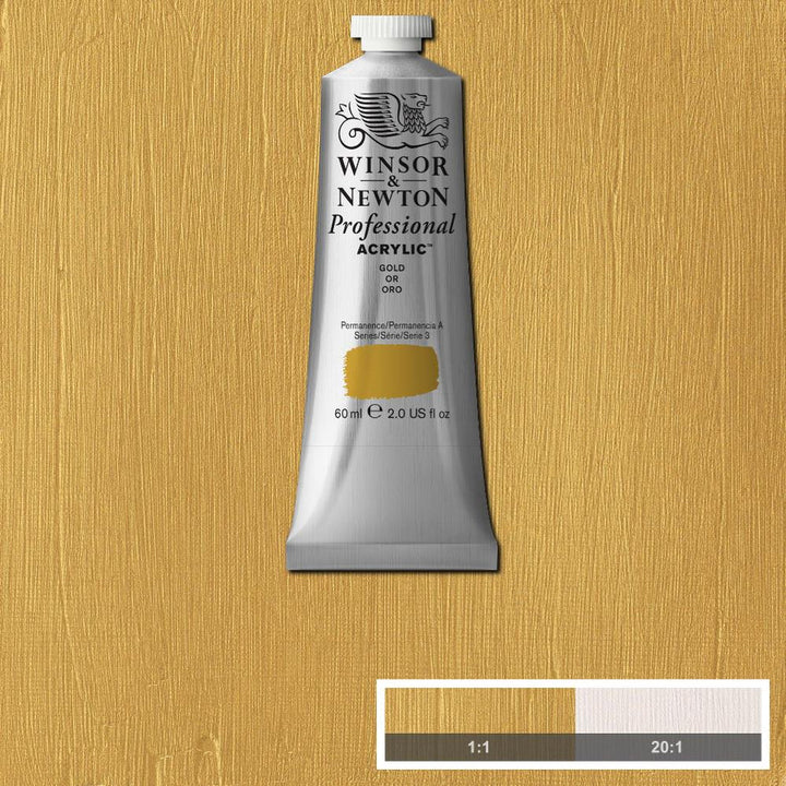 Gold Winsor &amp; Newton Artist Acrylic 60ml