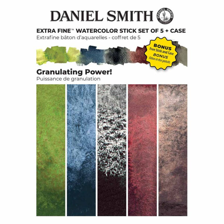 Daniel Smith Granulating Power W/C Stick set 5