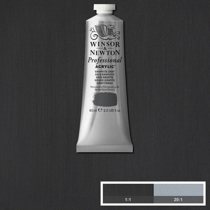 Graphite Grey Winsor &amp; Newton Artist Acrylic 60ml