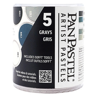 Greys Set Pan Pastel Set 5 Colours
