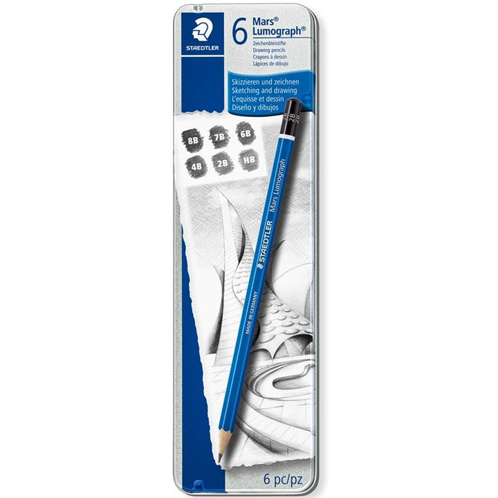 Staedtler Mars LumoGraph Hb-8b (6 Tin)