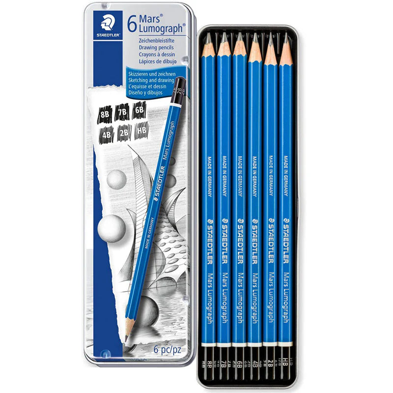 Staedtler Mars LumoGraph Hb-8b (6 Tin)