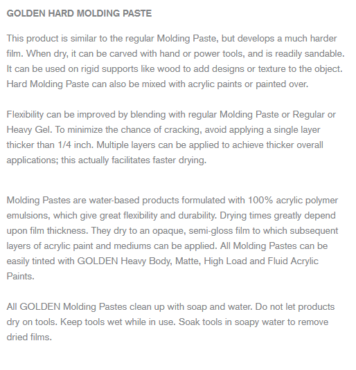 Hard Molding Paste Golden 236ml