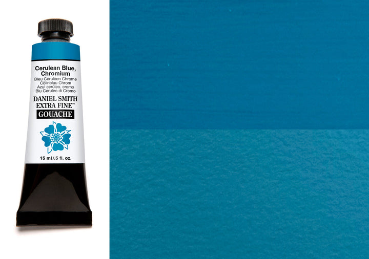 Cerulean Blue, Chromium Daniel Smith Gouache 15ml