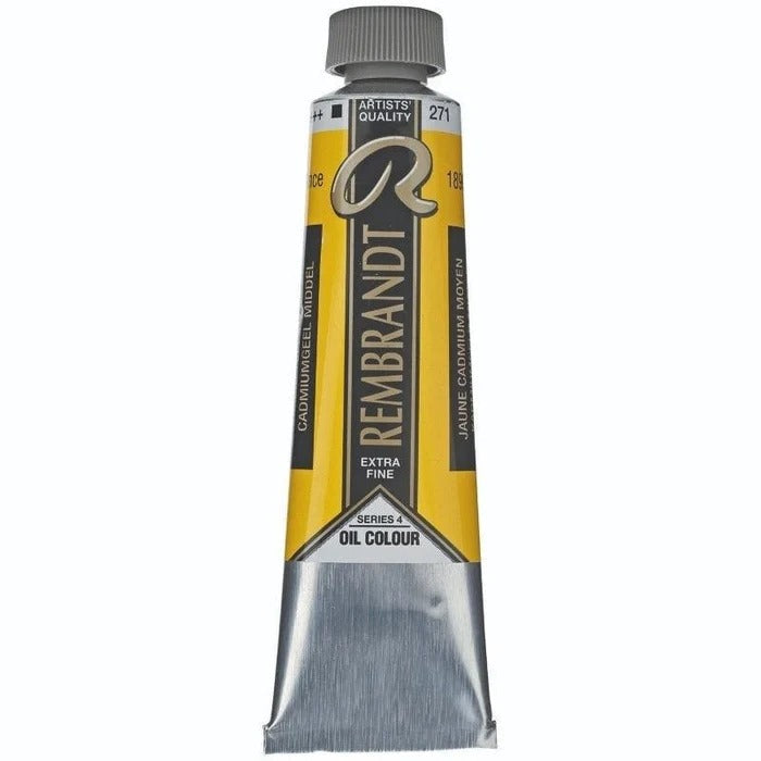 271 Cadmium Yellow Medium Rembrandt Artist Oil 40ml
