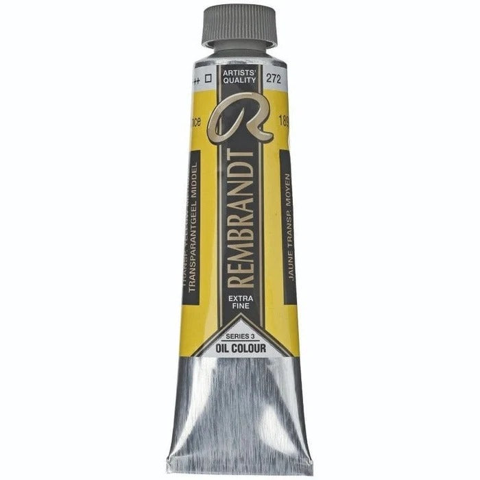 272 Transparent Yellow Medium Rembrandt Artist Oil 40ml