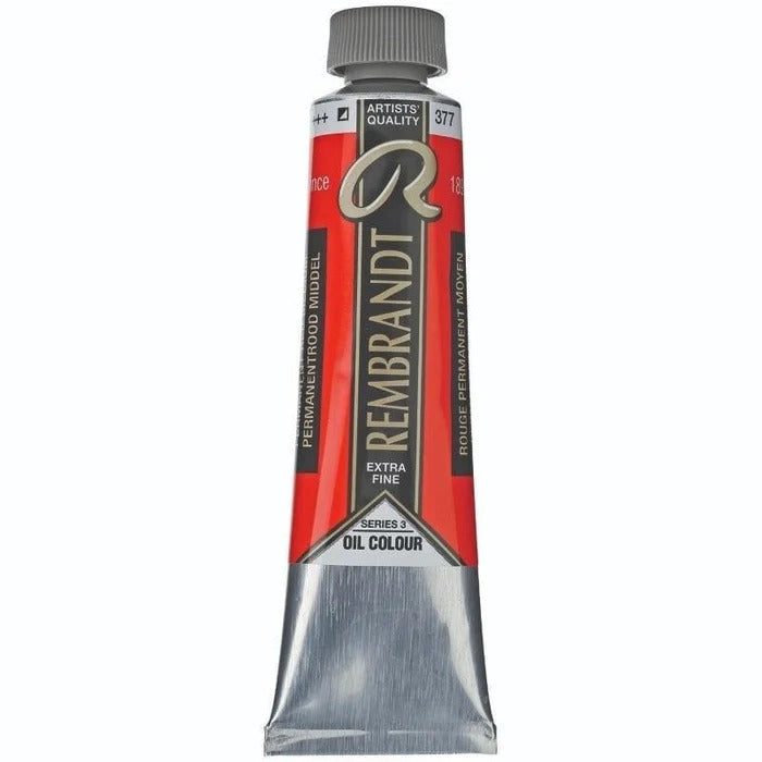 377 Permanent Red Medium Rembrandt Artist Oil 40ml