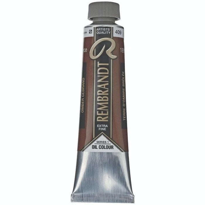 409 Burnt Umber Rembrandt Artist Oil 40ml