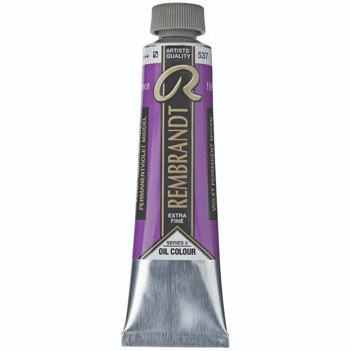 537 Permanent Violet Medium Rembrandt Artist Oil 40ml
