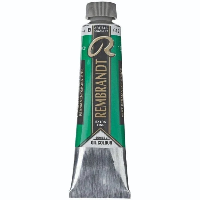 619 Permanent Green Deep Rembrandt Artist Oil 40ml