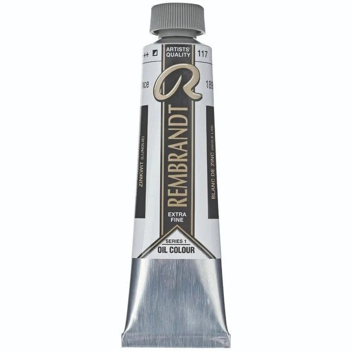 117 Zinc White (Linseed) Rembrandt Artist Oil 40ml