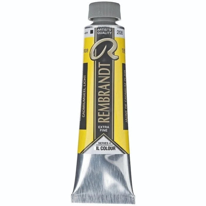 208 Cadmium Yellow Light Rembrandt Artist Oil 40ml