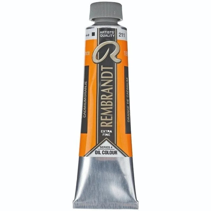 211 Cadmium Orange Rembrandt Artist Oil 40ml