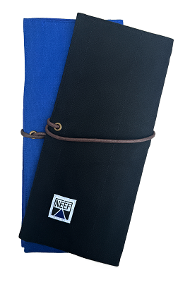 NEEF Canvas Brush Wallet Large Black