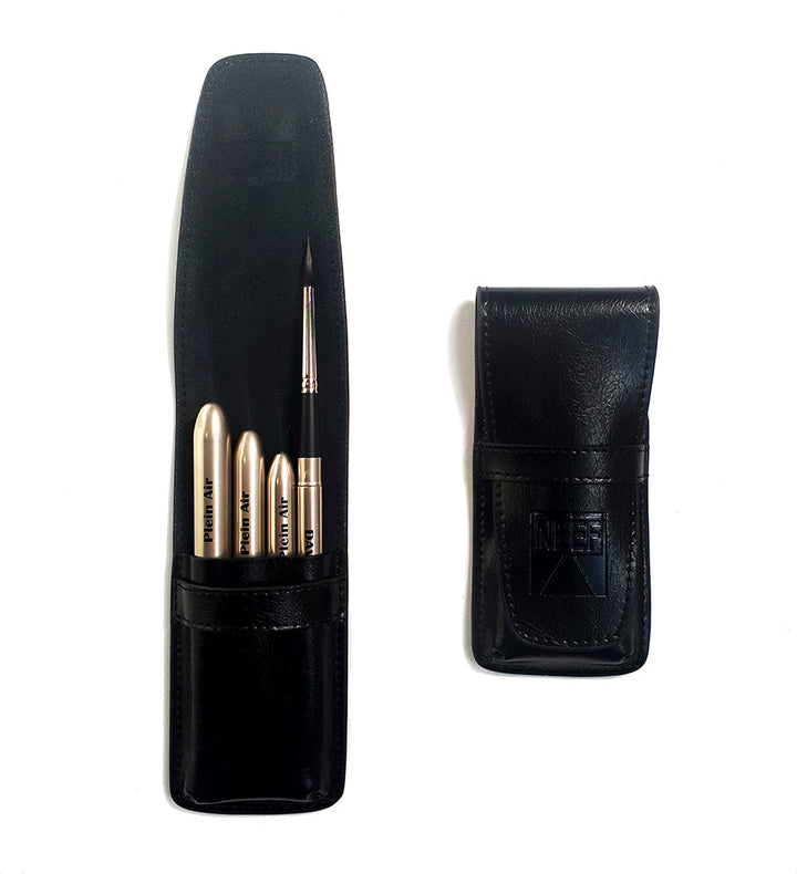 Neef Leather Pocket Brush Pouch Black