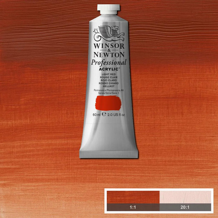 Light Red Winsor &amp; Newton Artist Acrylic 60ml