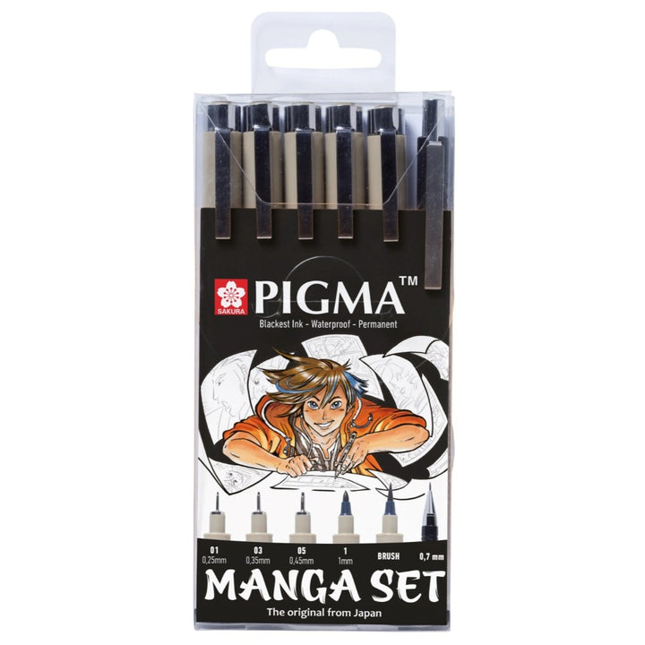 Pigma Micron Manga Basic Set 6