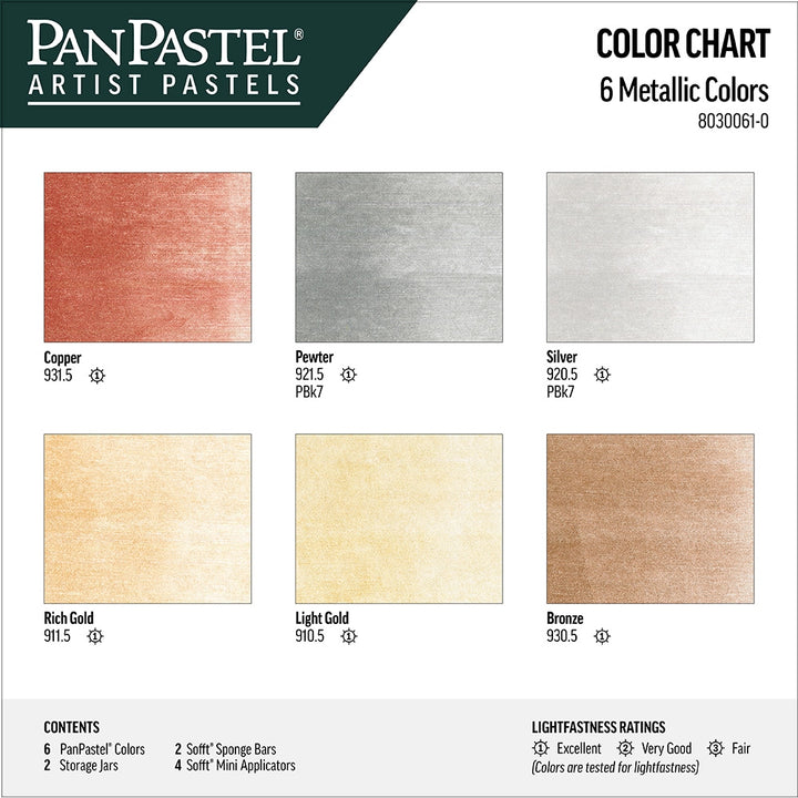 Pan Pastel Metallic Set 6