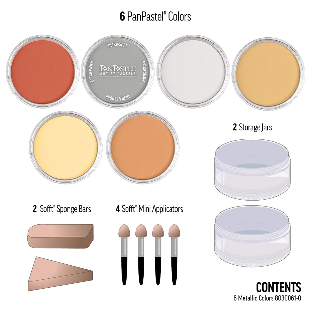 Pan Pastel Metallic Set 6