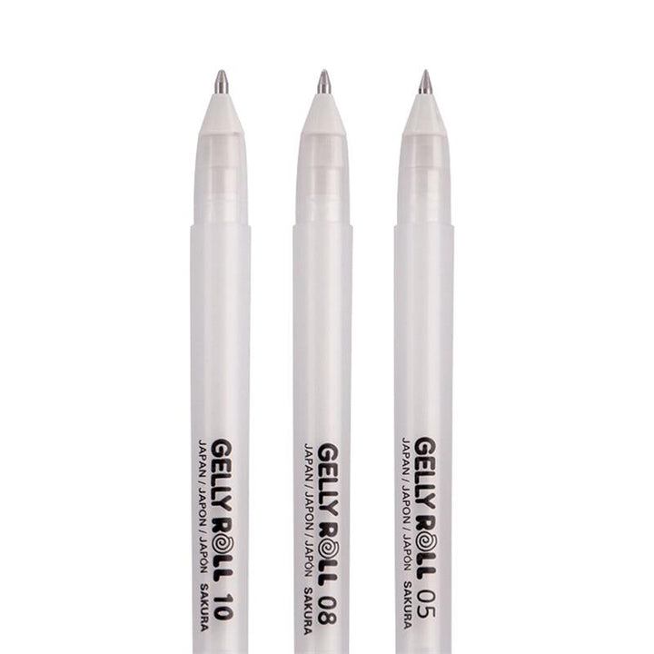 Sakura Gelly Roll 3 pce Set White