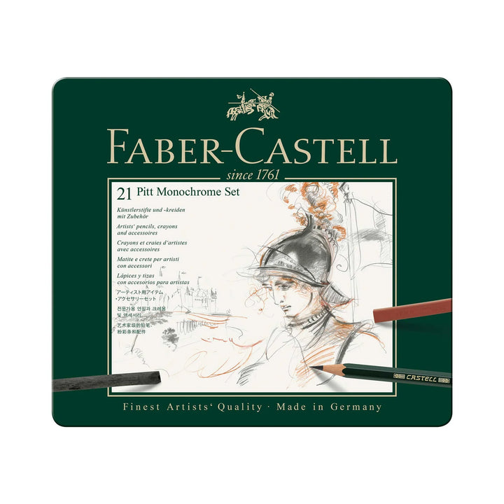 Faber-Castell Pitt Monochrome Mixed Media Set (21 tin)