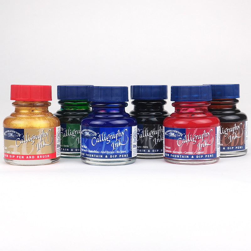 Winsor &amp; Newton Calligraphy Ink Set 6