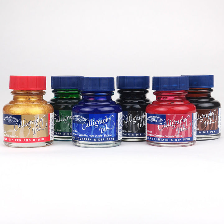 Winsor &amp; Newton Calligraphy Ink Set 6