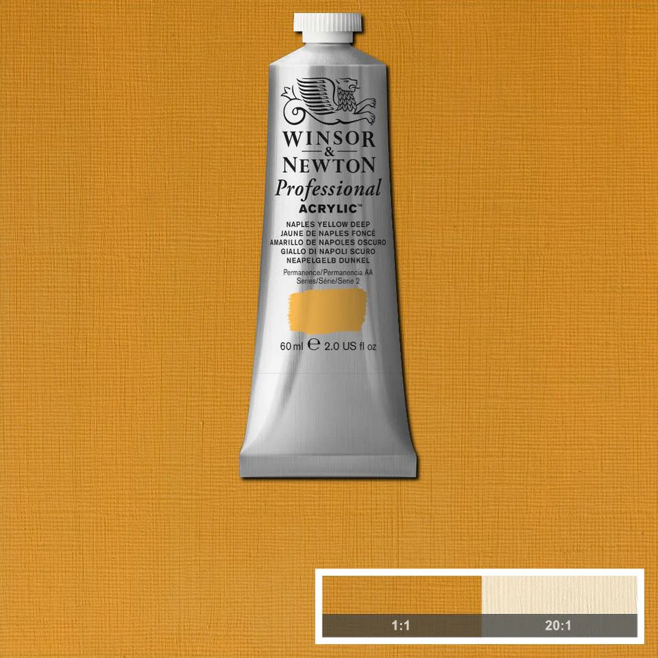 Naples Yellow Dp Winsor &amp; Newton Artist Acrylic 60ml