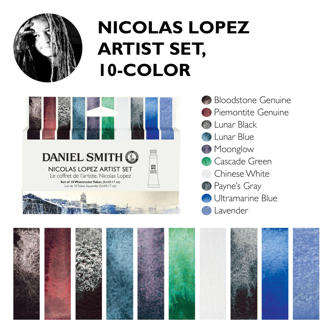 Nicolas Lopez Watercolour Set 10x5ml Tubes