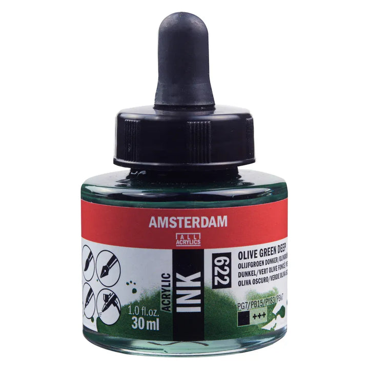 Olive Green Dp Talens Ink 30ml
